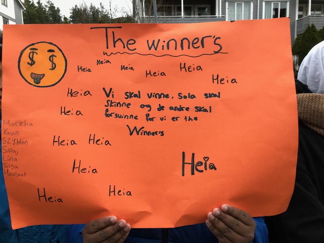 Plakaten til laget "The Winners" Plakaten til laget "The Winners"
